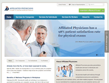 Tablet Screenshot of affiliatedphysicians.com